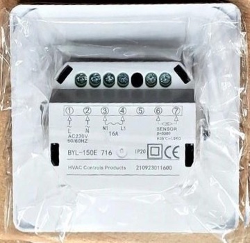 REGULATOR TEMPERATURY TERMOSTAT POKOJOWY 16A