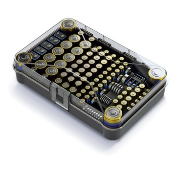 КОРОБКА-ОРГАНИЗАТОР КОНТЕЙНЕР ДЛЯ БАТАРЕИ AA AAA 9V RL20 R14 115 мест