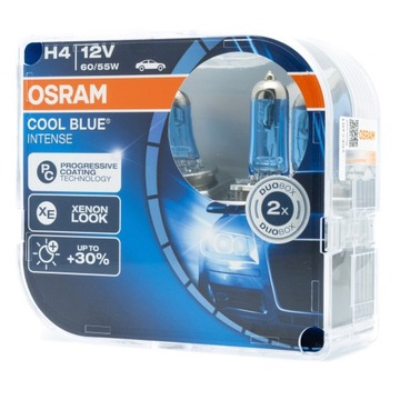 ŻARÓWKI H4 OSRAM COOL BLUE INTENSE 5000K - Duo Box