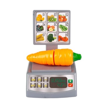 КОРЗИНА ПОКУПОЧНАЯ ДЛЯ ДЕТСКОЙ КУХНИ ОВОЩИ ФРУКТЫ НА ВЕСЕ-ВЕЛКРО