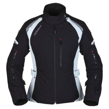 KURTKA MOTOCYKLOWA MODEKA AMBERLY LADY ROZM 38 CZARNO-POPIELATA