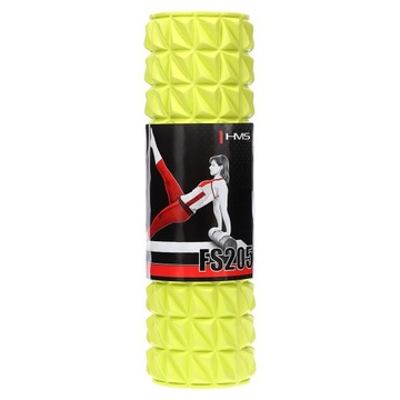 HMS WAŁEK ROLLER 45CM DO RELAKSACJI Z WYPUSTKAMI FITNESS NEON LIMONKOWY
