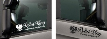 Naklejka na tira bus ROAD KING Król Imię Orzełek Polska *WZORY *43cm