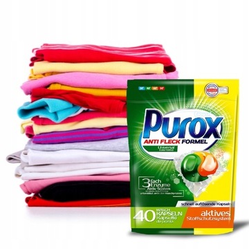 Purox Капсулы для стирки цветных тканей, 40 шт.
