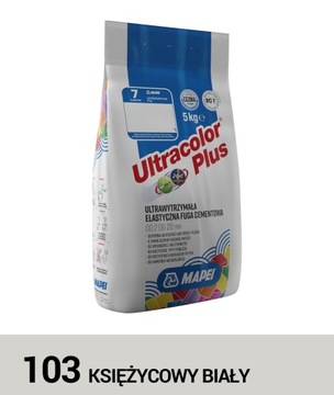 MAPEI FUGA ULTRACOLOR PLUS 103 KSIĘZYC. BIAŁY 5 kg PROMOCJA