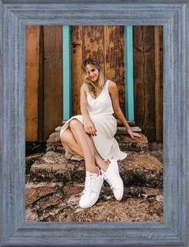 RAMKA NA ZDJĘCIA NIEBIESKA FOTO RAMKA 21x29,7 A4