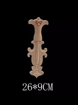 Drewniany dekor ornament na meble renowacja 26x9cm