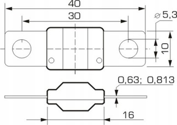 АВТОМОБИЛЬНЫЙ ПРЕДОХРАНИТЕЛЬ MIDI VAL MIDIVAL 80A