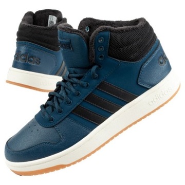 Niebieskie Skóra ekologiczna Buty Adidas r.46,5