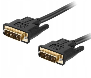 Kabel do monitora DVI - DVI 1,8-2m SINGLE LINK