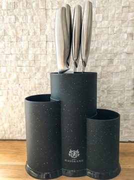 КУХОННЫЙ БЛОК ДЛЯ НОЖЕЙ РЭНД 3в1 черный