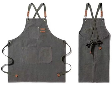 МУЖСКОЙ КУХОННЫЙ ФАРТУК БАРИСТА СТРОНГ ОФИЦИАНТЫ БАРМЕН-ПАРИКМАХЕР