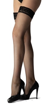 чулки Сэм в горошек 3/4 кружева