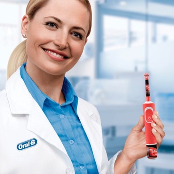 Зубная щетка Oral B AUTA CARS Vitality, 2 РЕЖИМА ЗАРЯДКИ