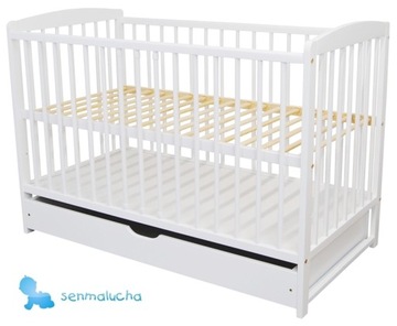 Дополнительная кровать 2в1 Ан. шарканье. Белый 120x60(67) комплект DUO