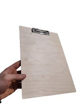 ДЕРЕВЯННАЯ доска CLIPBOARD с зажимом PAD A4