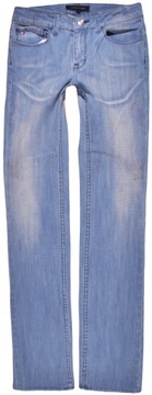 TOMMY HILFIGER spodnie REGULAR blue jeans LONDON _ W27 L32