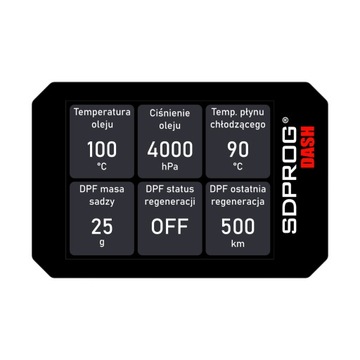 SDPROG DASH OBDII OBD2 Мониторинг DPF FAP GPF Turbo