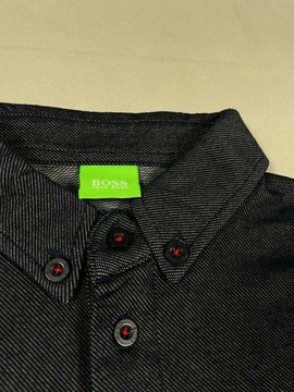 Hugo Boss polo męskie granat ideał unikat logo XXL