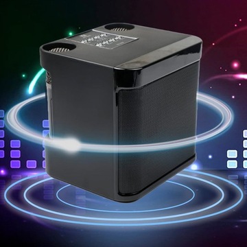 БЕСПРОВОДНОЙ КАРАОКЕ-МИКРОФОН BLUETOOTH ДИНАМИК С 2 МИКРОФОНАМИ