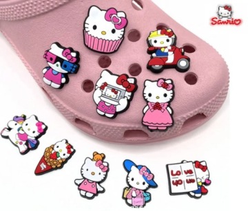 Булавки HELLO KITTY Sanrio Cats ДЛЯ ОБУВИ CROCS 10 ШТ. № 2.