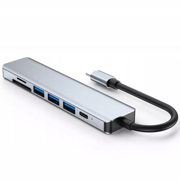 7-в-1 HUB 3.0 USB TYPE C PD 87 Вт HDMI SD TF-адаптер