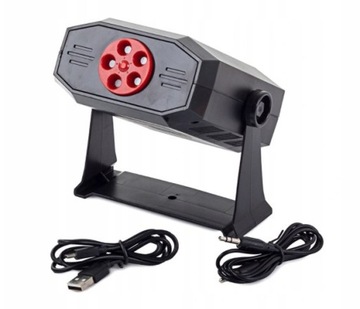 PROJEKTOR LASEROWY STROBOSKOP LASER GŁOŚNIK DISCO ver ZWY