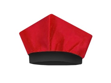 CZAPKA ROGATYWKA DO STROJU CZERWONA