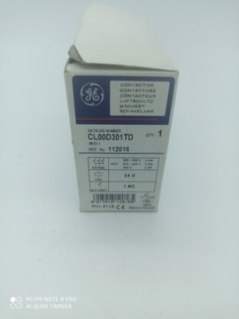 GE STYCZNIK CL00D301TD 24VDC 1 NC 25A