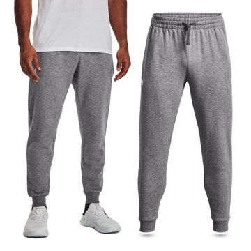 SPODNIE DRESOWE MĘSKIE UNDER ARMOUR DRESY JOGGERY BAWEŁNA SPORTOWE 1379774