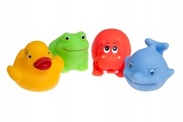 TULLO ZABAWKI DO KĄPIELI WODY ZWIERZĄTKA 4 szt 034
