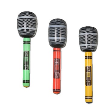 Надувная электрогитара Rock For a Star в белую полоску 95см