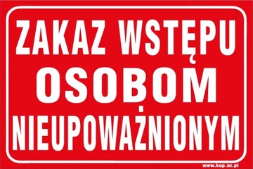 Tabliczka BHP zakaz wstępu #242 30x20cm A