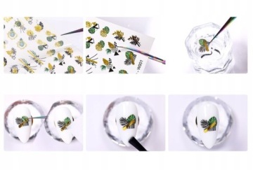 ВОДНЫЕ НАКЛЕЙКИ на ногти для декора А1268