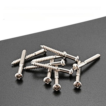 10 SZT. METALOWE ŚRUBY MOCUJĄCE TREMOLO VINTAGE ŚRUBY Gitarowe z okrągłą główką