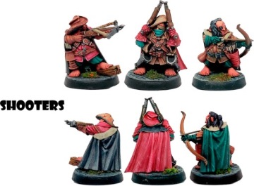 Halflings Southern Conquerors - Мини-счет - 3D печать