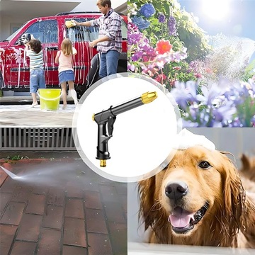 САДОВЫЙ ПИСТОЛЕТ ДЛЯ САДОВОГО ШЛАНГА МЕТАЛЛИЧЕСКИЙ ДОЖДЕВАТЕЛЬ ФУНКЦИИ ЧЕРНЫЙ