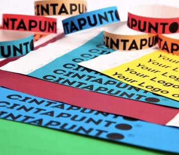 Браслеты TYVEK ДЛЯ ВЕЧЕРИНКИ, ДИСКОТЕКИ 500 ШТ. С ПРИНТОМ 19 ММ