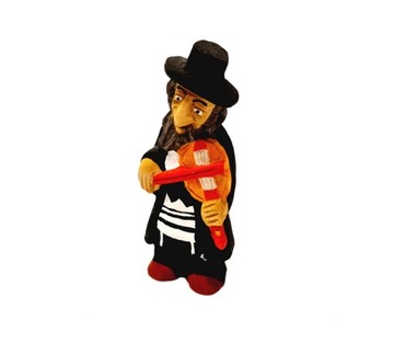 RĘCZNIE RZEŹBIONA FIGURKA DREWNIANA ŻYD - ŚREDNI 10CM - RÓŻNE MOTYWY