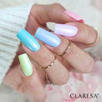 CLARESA PASTEL GLAM kolekcja kolorów pastelowych 7x Lakier hybrydowy 5 ml