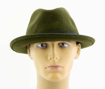 $165 Hickey Freeman Fedora Kapelusz r. M Wełna USA