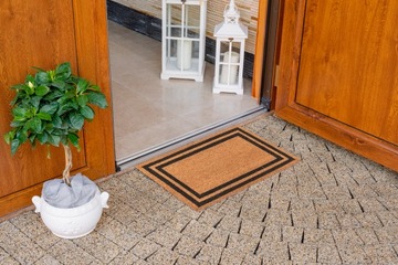 КОВРИК ДЛЯ ВХОДНОЙ НАРУЖНОЙ ДВЕРИ, КОВрик ДЛЯ ОБУВИ КОКОСОВЫЙ РЕТРО, 40X60СМ