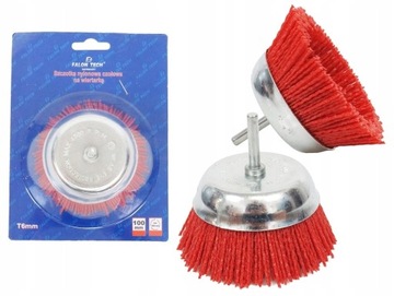 SZCZOTKA DOCZOŁOWA WIERTARKĘ 100MM NYLONOWA NYLON