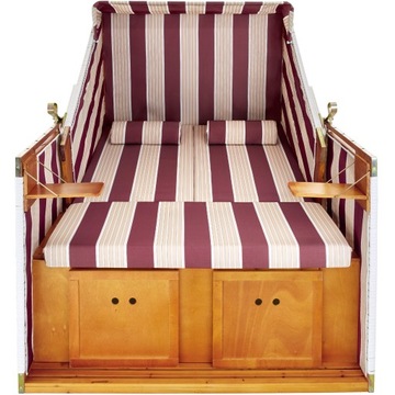 Садовая пляжная корзина с крышкой