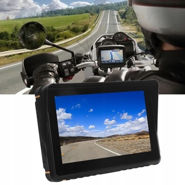 7 CALI MOTOCYKLOWA NAWIGACJA GPS WODOODPORNY EKRAN DOTYKOWY