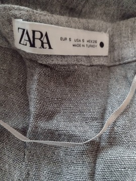 (36/S) ZARA/Szara bluzka oversize, koszula, tunika