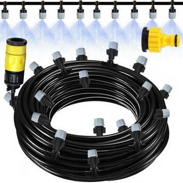 ZESTAW do NAWADNIANIA ZRASZACZ KURTYNA WODNA MGIEŁKA BRYZA WODNA