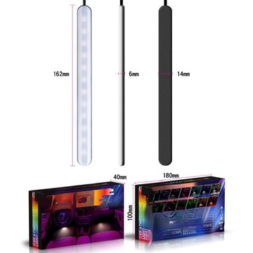 LAMPA ATMOSFERY SAMOCHODOWEJ BEZPRZEWODOWE OŚWIETLENIE SAMOCHODOWE SAMOCHODY LED