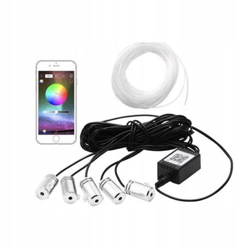AMBIENT LIGHT ŚWIATŁOWÓD APLIKACJA RGB LED 5lekki