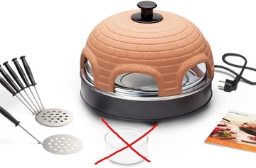 Elektryczny piec do pizzy 1200W + 6 SZPATUŁEK